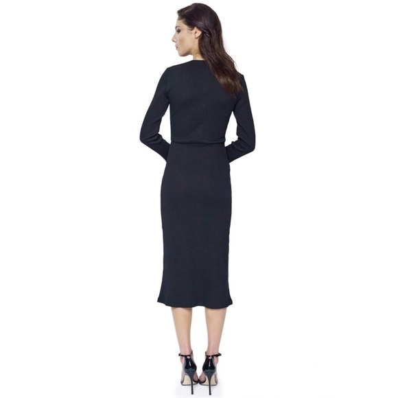 🇨🇦 Lace Me Up Rib Knit Dress Canadian Designer - Picture 5 of 7